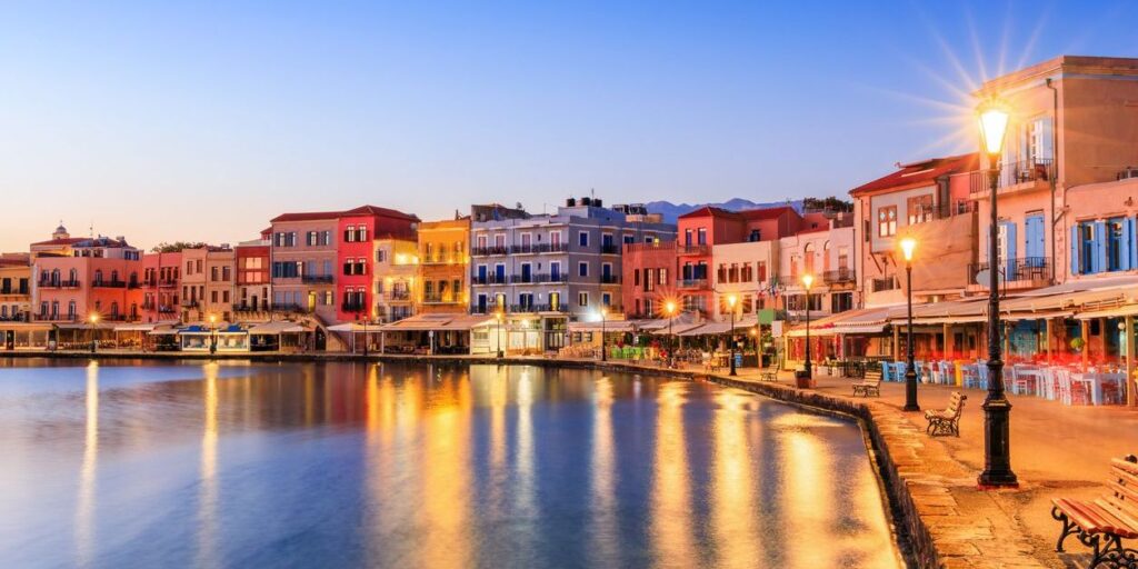 old-venetian-port-chania-night