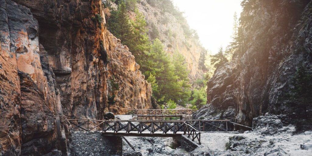 Bridge in Samaria Gorge
