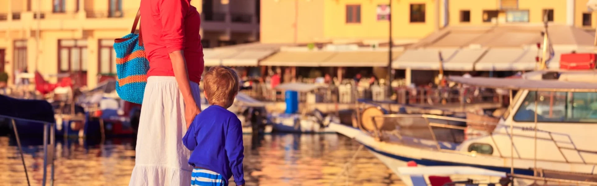 mother and son in crete