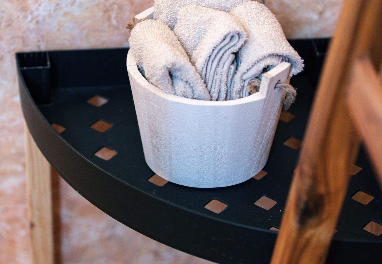 Evgoro Ouranos Villa, bathroom details, Agia Galini Evgoro Ouranos Villa, bathroom details, Agia Galini