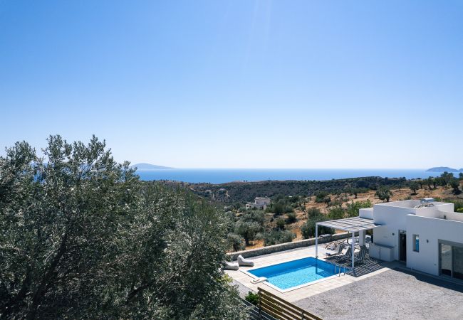 Evgoro Vrahos villa, Aerial view of the villa, Agia Galini Evgoro Vrahos villa, Aerial view of the villa, Agia Galini