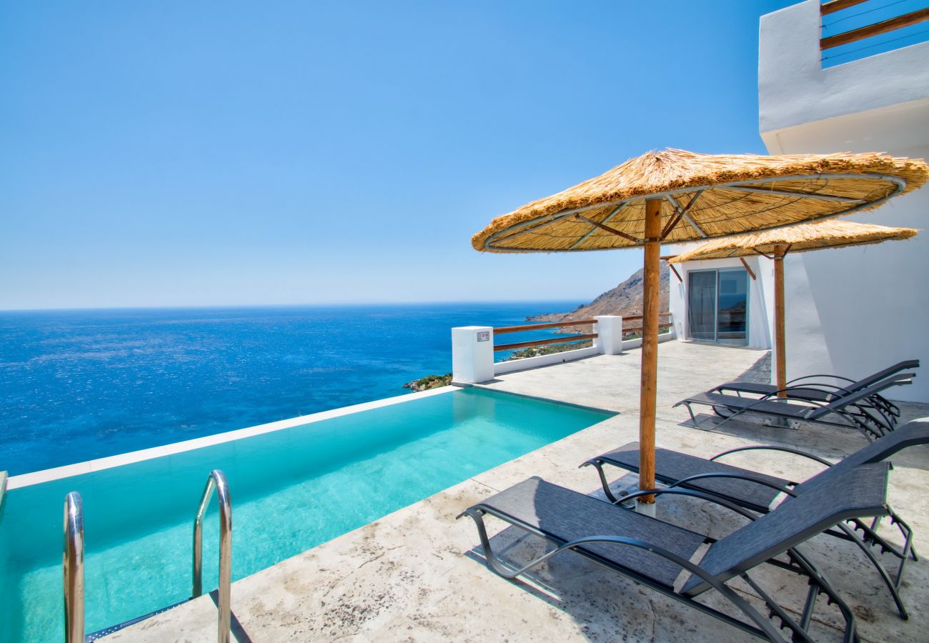 Incredible sea view, private pool, Plakias, Crete