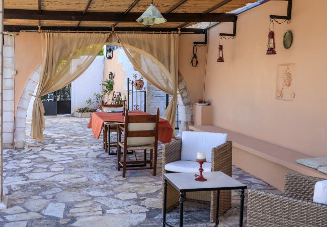 Fully furnished exterior relaxing areas,Almirida,Chania Fully furnished exterior relaxing areas