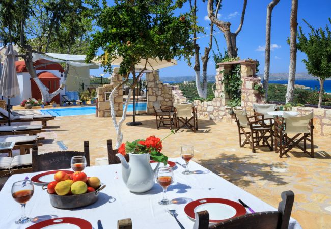 Amazing villa,13 persons,Almyrida,Chania,Terrace with exterior furniture Amazing villa,13 persons,Almyrida,Chania,Terrace with exterior furniture