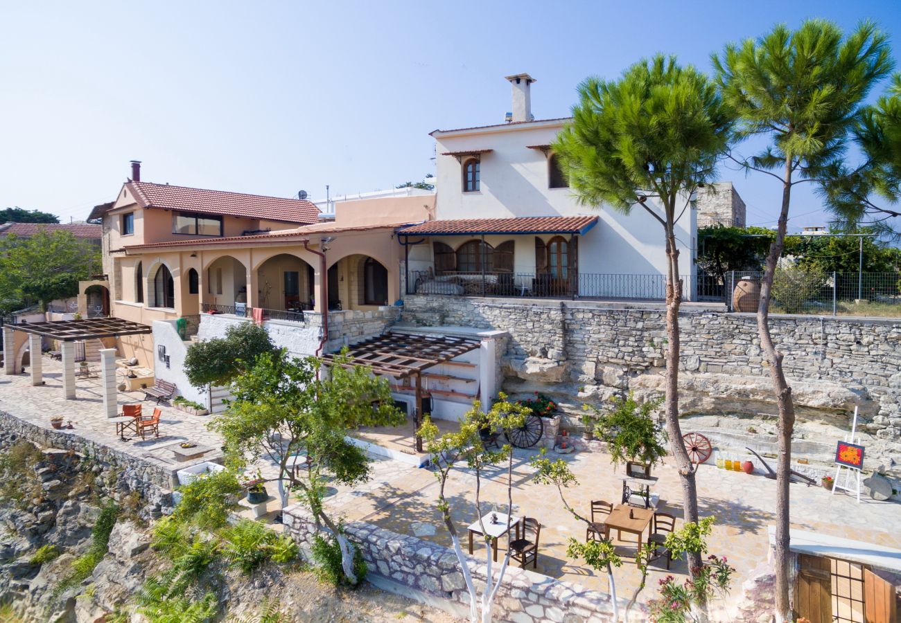Amazing villa,13 persons,Almyrida,Chania,Bird's eye view of the property Amazing villa,13 persons,Almyrida,Chania,Bird's eye view of the property