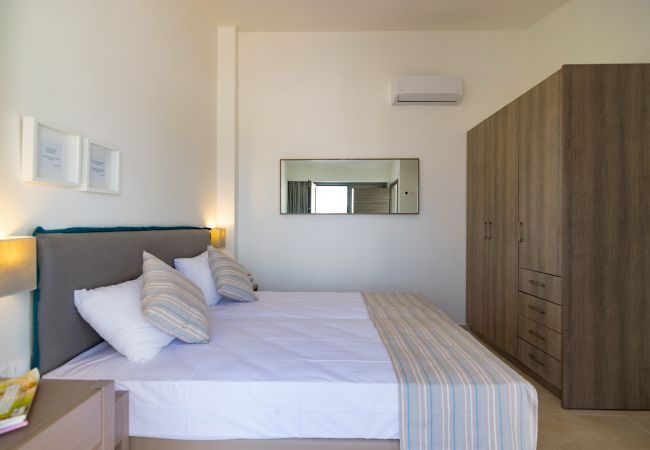 Blue oyster , beach villas, bedroom, Platanias, Rethymno Crete Blue oyster , beach villas, bedroom, Platanias, Rethymno Crete