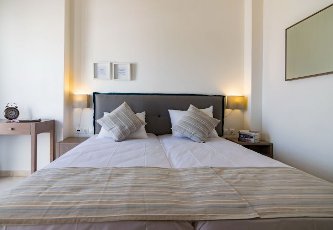 Blue oyster , beach villas, bedroom, Platanias, Rethymno Crete Blue oyster , beach villas, bedroom, Platanias, Rethymno Crete