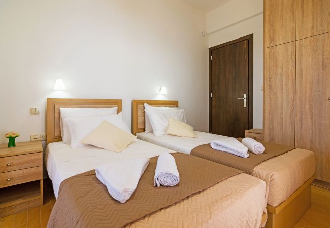 Brand new villa,Adele,Rethymno,Twin beds bedroom Brand new villa,Adele,Rethymno,Twin beds bedroom