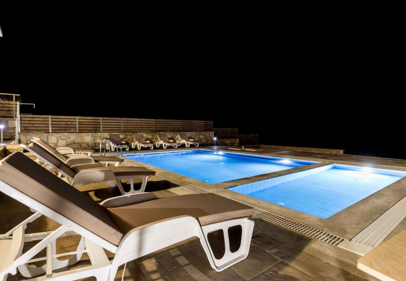 Swimming pool and exterior furniture,Triopetra,Rethymno Swimming pool and exterior furniture