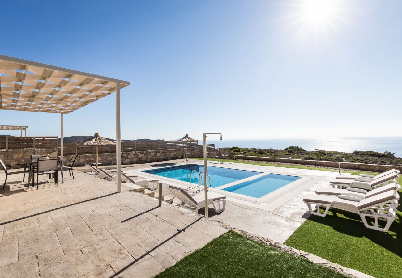 Exterior area with shaded pergola,Triopetra,Rethymno Exterior area with shaded pergola