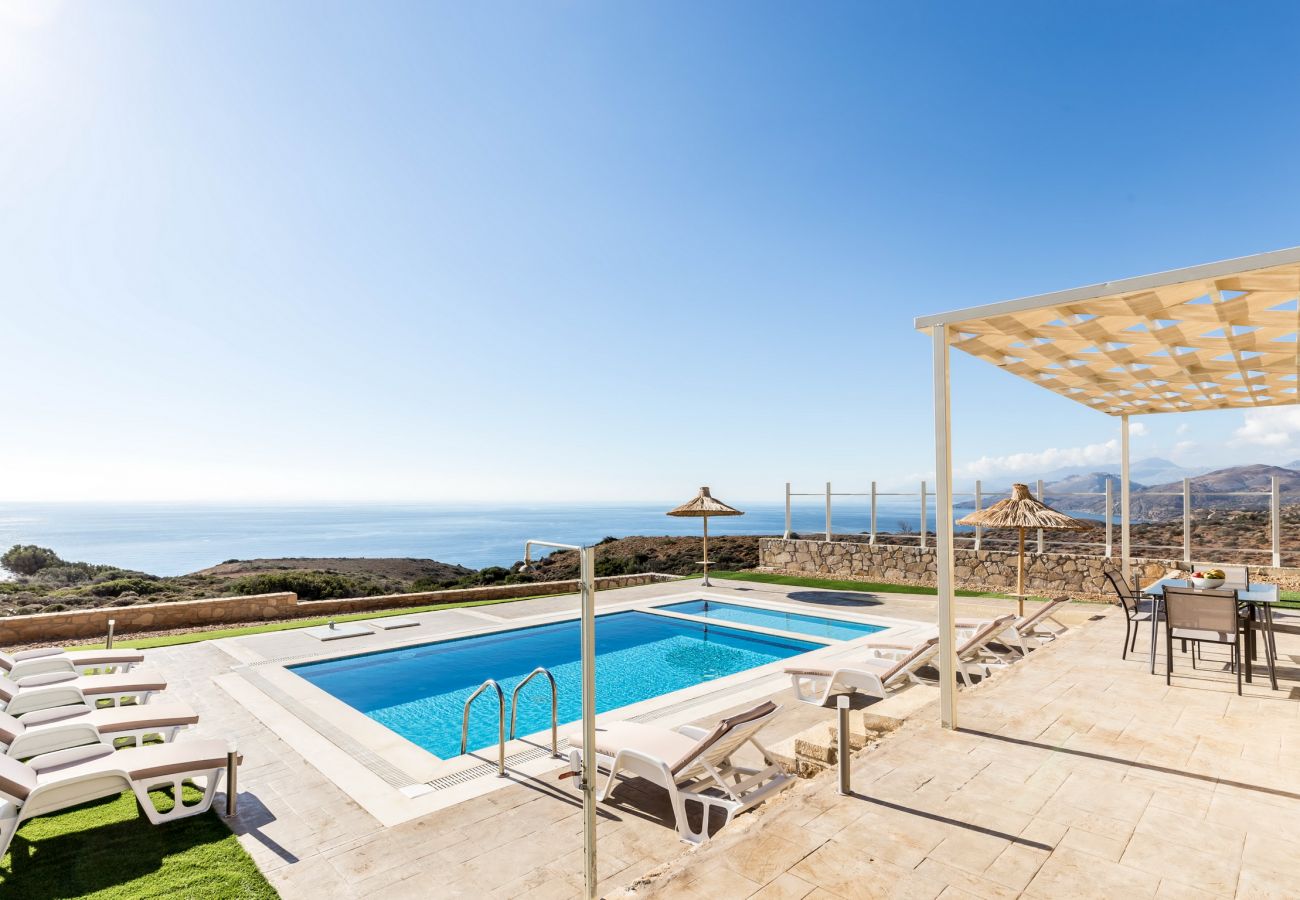 Swimming pool and shaded area,Triopetra,Rethymno Swimming pool and shaded area