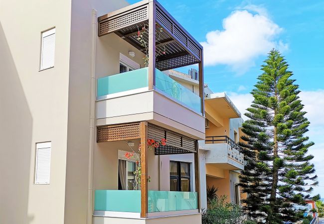 Two Floor Modern House,Rethymno,Main facade of the property