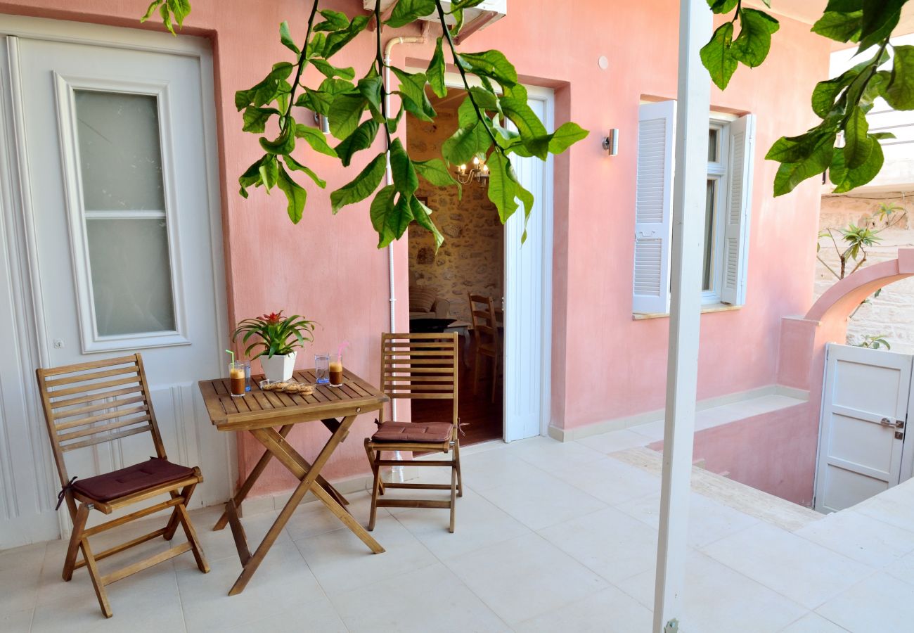 2 person studio in Rethymno Old Town, Terrace with exterior furniture 2 person studio in Rethymno Old Town, Terrace with exterior furniture