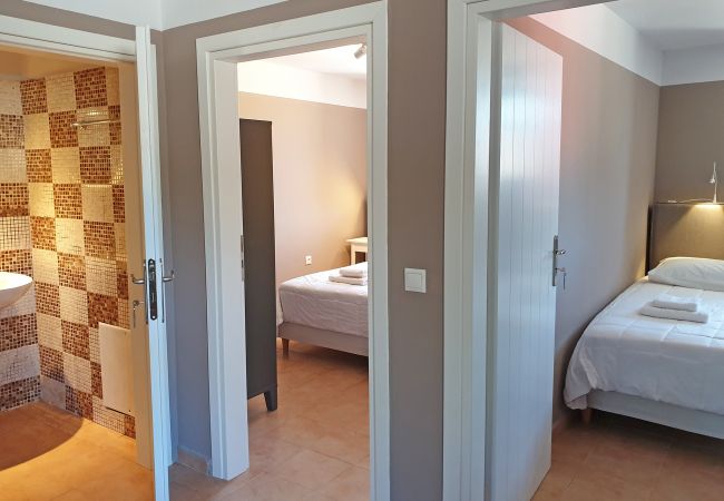 Apartment for 6 guests,Pyrgos Dirou,Mani,Bedrooms Apartment for 6 guests,Pyrgos Dirou,Mani,Bedrooms
