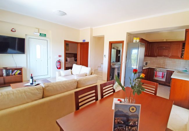 Villa in Walking distance to the beach, Near tavern, Chania, Crete Dining area of the villa in Walking distance to the beach, Near tavern, Chania, Crete