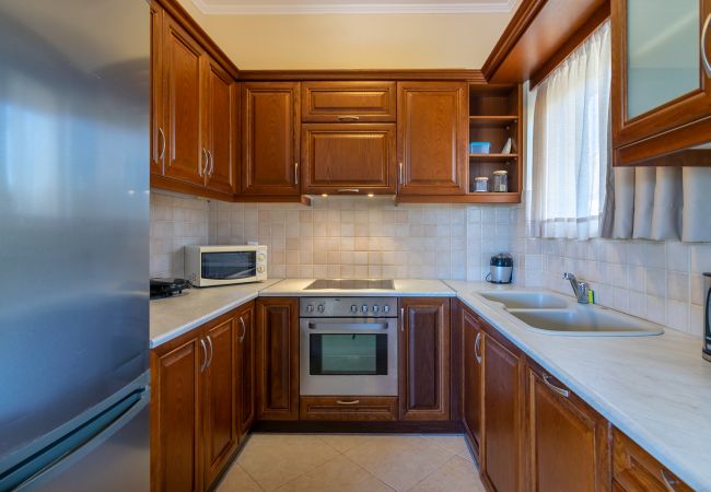 Villa in Walking distance to the beach, Near tavern, Chania, Crete Modern fully equipped kitchen of the villa in Walking distance to the beach, Near tavern, Chania, Crete