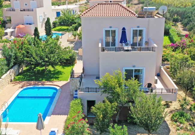 Villa in Walking distance to the beach, Near tavern, Chania, Crete Aerial view of the villa of the villa in Walking distance to the beach, Near tavern, Chania, Crete