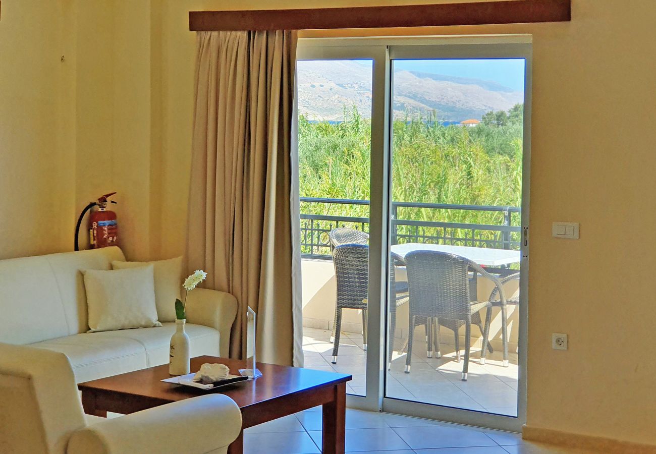 Villa in Walking distance to the beach, Near tavern, Chania, Crete Living area of the villa of the villa in Walking distance to the beach, Near tavern, Chania, Crete