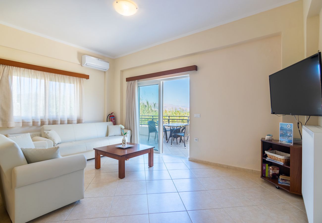 Villa in Walking distance to the beach, Near tavern, Chania, Crete Living area of the villa of the villa in Walking distance to the beach, Near tavern, Chania, Crete