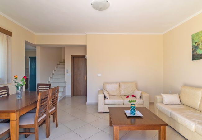 Villa in Walking distance to the beach, Near tavern, Chania, Crete Living area of the villa in Walking distance to the beach, Near tavern, Chania, Crete
