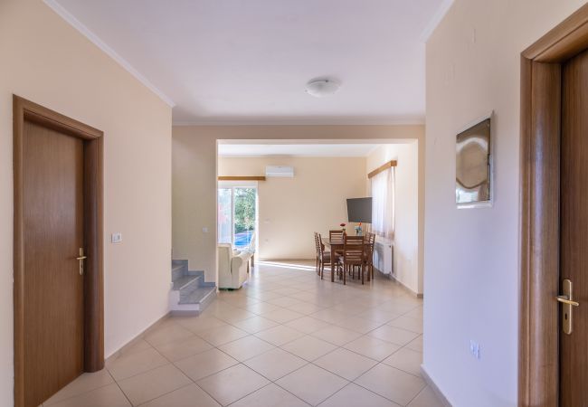 Villa in Walking distance to the beach, Near tavern, Chania, Crete Living area of the villa in Walking distance to the beach, Near tavern, Chania, Crete