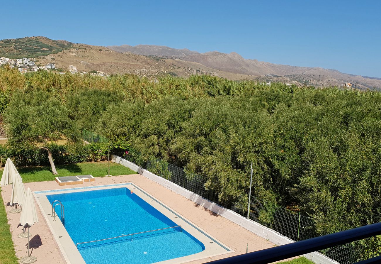 Villa in Walking distance to the beach, Near tavern, Chania, Crete Swimming pool area of the villa in Walking distance to the beach, Near tavern, Chania, Crete