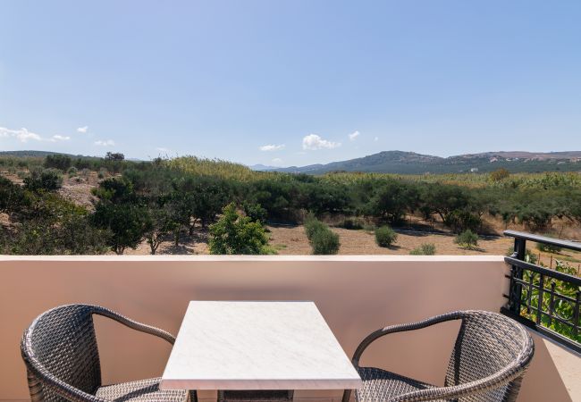 Villa in Walking distance to the beach, Near tavern, Chania, Crete Balcony view of the villa in Walking distance to the beach, Near tavern, Chania, Crete