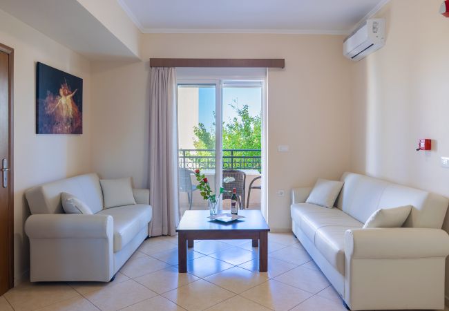 Villa in Walking distance to the beach, Near tavern, Chania, Crete Living area of the villa of the villa in Walking distance to the beach, Near tavern, Chania, Crete