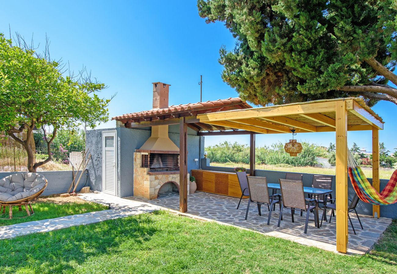 BBQ area of Modern villa, Platanes, Rethymno, Crete BBQ area of Modern villa, Platanes, Rethymno, Crete