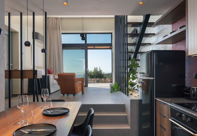 Metatulia 4,Plakias,Sea View, Dining room/ Living room area Metatulia 4,Plakias,Sea View, Dining room/ Living room area