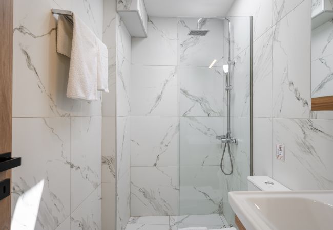 Modern Shower, Stone Built villa, Pigi, Rethmyno Modern Shower, Stone Built villa, Pigi, Rethmyno