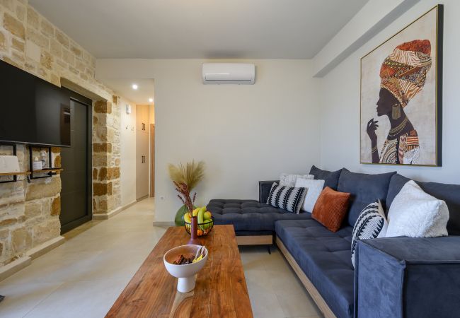 Living room area, all amenities, near taverns, Pigi, Rethymno Living room area, all amenities, near taverns, Pigi, Rethymno